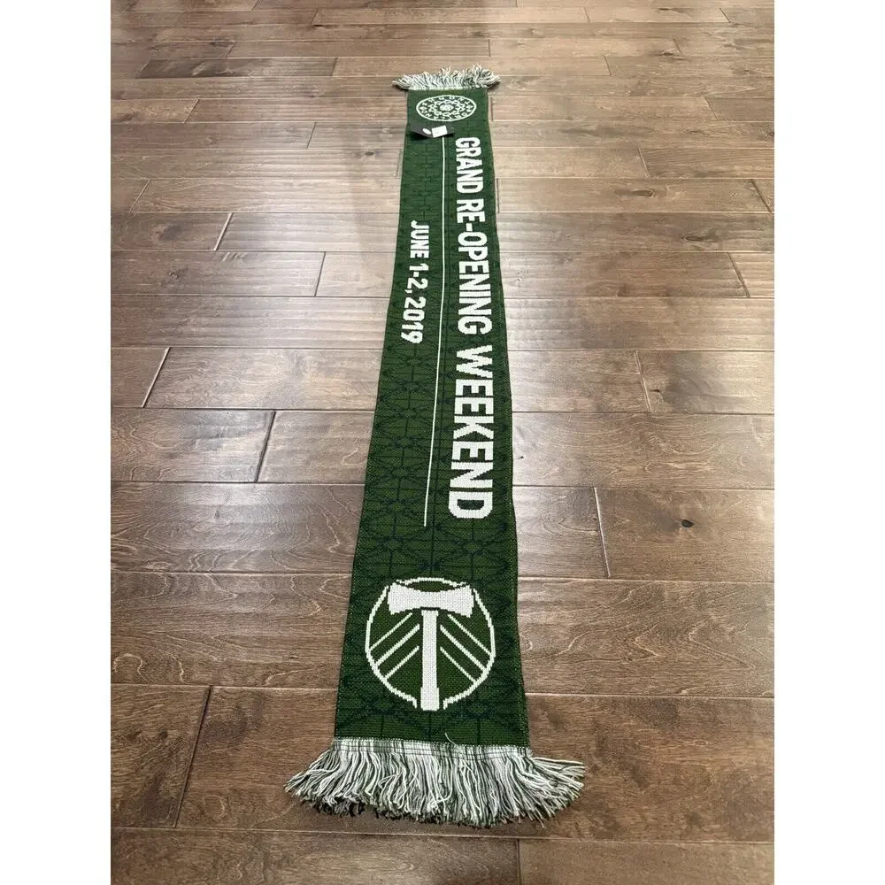 MLS Portland Timbers Scarf Grand ReOpening Weekend 2019 Providence Park 64x7 NWT